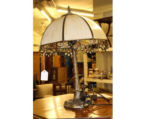Tiffany style table lamp and shade