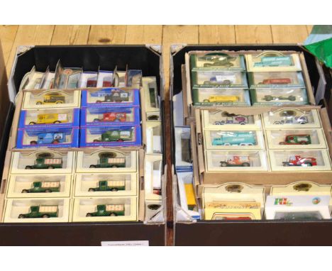 Collection of boxed model vehicles