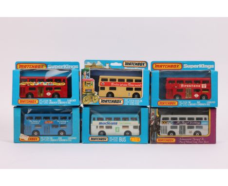 6 Matchbox K-15 bus models. MACLEANS Toothpaste, with certificate, SWINGING LONDON Carnaby street, BERLIN  IST EINE REISE WER