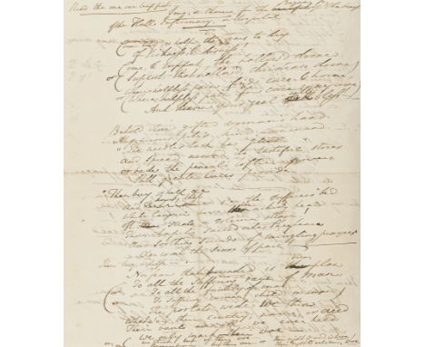 Poetry.- [Opie (Amelia, novelist and poet, 1769-1853)] Song, & Chorus, for the Bazaar for the Benefit of the Hall Infirmary, 