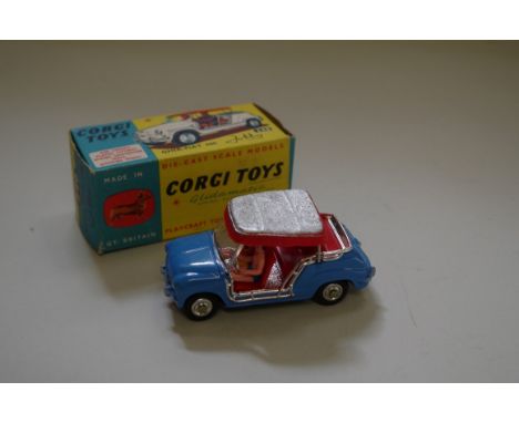 A Corgi Toys Ghia-Fiat 600,&nbsp;'Jolly', blue, with inner packing and Collector's Club leaflet, boxed.&nbsp; 