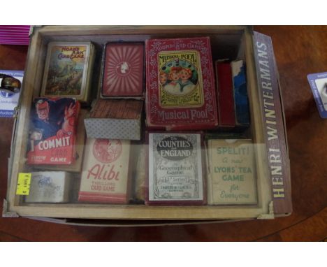 Pastimes:&nbsp;a collection of vintage card games and pastimes, to include: 'Games of Quartetts'; Noah's Ark; Alibi; Fleet St