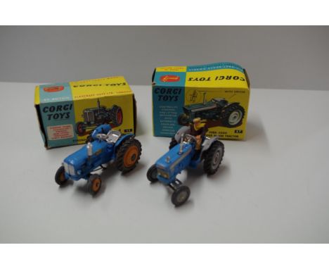 A Corgi Toys Ford 5000 Super Major Tractor,&nbsp;No.67, with driver and instructions; together with a Fordson Power Major Tra