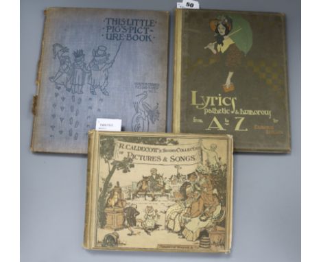 Dulac (E, illus), 'Lyrics Pathetic & Humorous', Warne & Co, 1908 and two other children's books, including 'This Little Pig: 