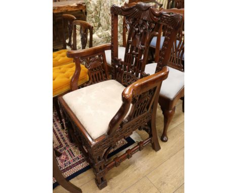 A Chippendale style chair