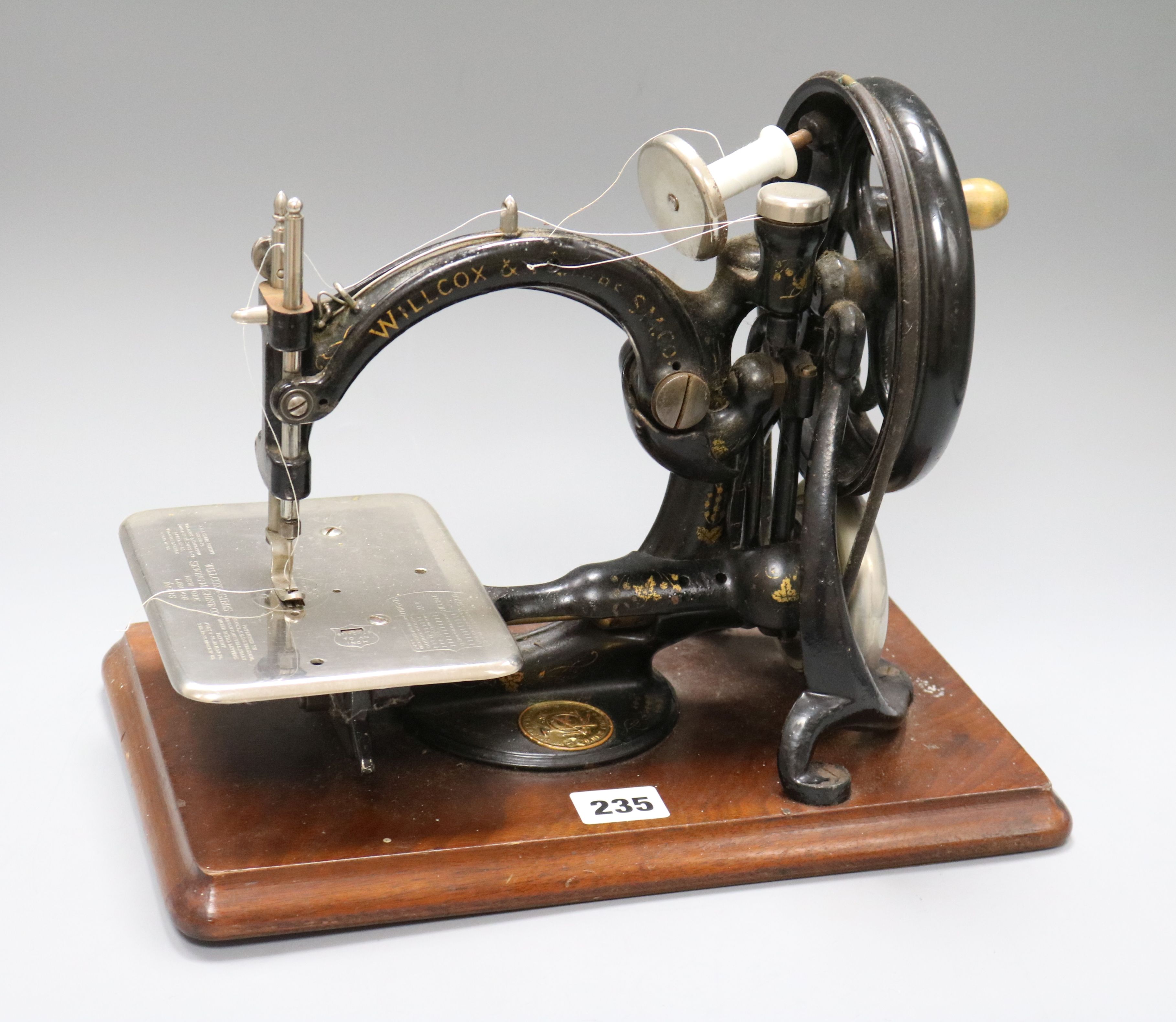 A Willcox and Gibbs automatic silent sewing machine A428701