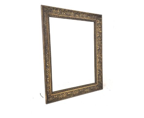 Gilt framed wall hanging mirror, 72cm x 90cm