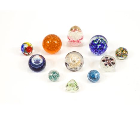 A Selkirk Limited edition paperweight, three Caithness examples and seven other assorted paperweights