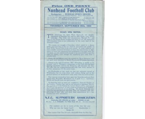 NUNHEAD FA CUP 1935-36   Nunhead had an excellent FA Cup run in 1935-36. The run resulted in a First Round proper home Cup ti