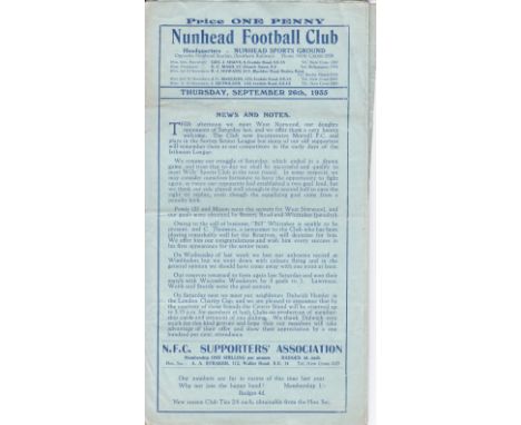 NUNHEAD FA CUP 1935-36   Nunhead had an excellent FA Cup run in 1935-36. The run resulted in a First Round proper home Cup ti