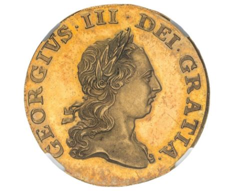 GREAT BRITAIN. George III, 1760-1820. Gold half-guinea, 1764. Pattern. Extremely rare, R5. Equal-finest graded.- Rated R5, ex