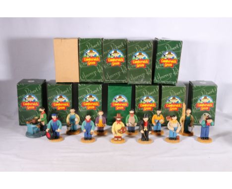Robert Harrop Camberwick Green collectable figures including CG58 Fred (Assistant Telephone Engineer), CG55 Mr Crockett (Car 
