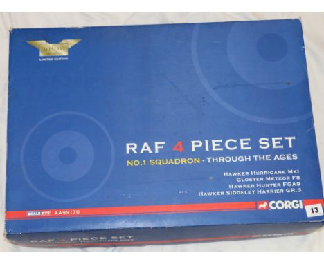 Corgi 1:72 scale Aviation Archive AA99170 RAF 4 Piece Set No1 Squadron Through The Ages boxedCondition Report: Lots may not b