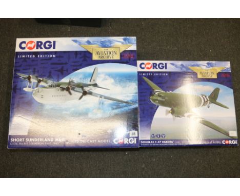 Corgi 1:72 scale The Aviation Archive AA27501 Short Sunderland mkIII boxed with limited edition certificate of authenticity n