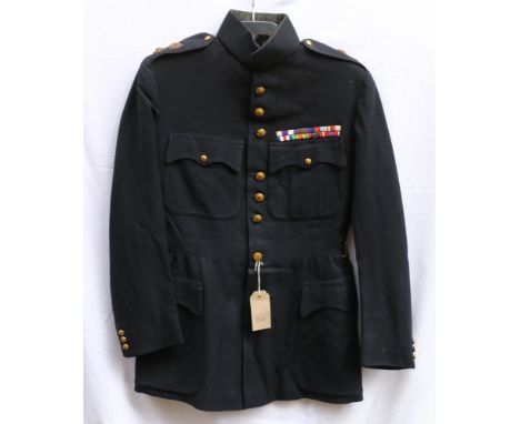 British Army dress uniform jacket with C F Johns and Pegg of London label "Major A E Cameron", having Nemo Me Impune Lacessit