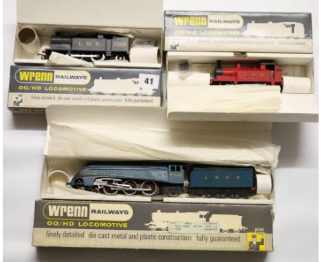 Wrenn OO HO gauge model railways including W2210 4-6-2 Mallard tender locomotive 4468 LNER blue, W2204 0-6-0 locomotive 7420 
