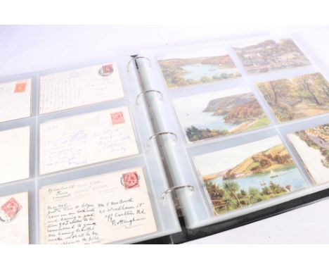 A folder of over 200 postcards most if not all of A R Quinton topographical interest 