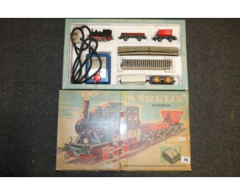 Marklin OO gauge model railways 2939 good set with 0-4-0 locomotive boxed&nbsp; 