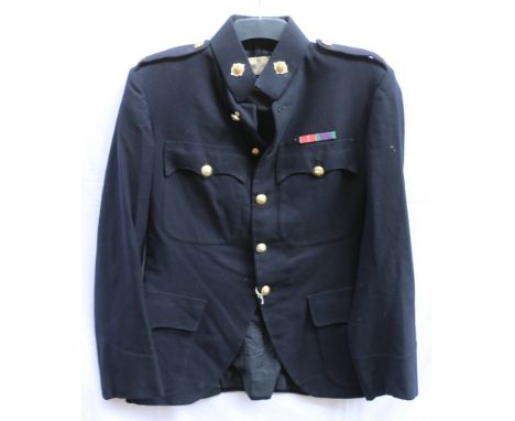 British Army dress uniform jacket with William Anderson and Sons Ltd label "E I C Elliot Esq 244259 Jan 1939 M F Gibson 1967"