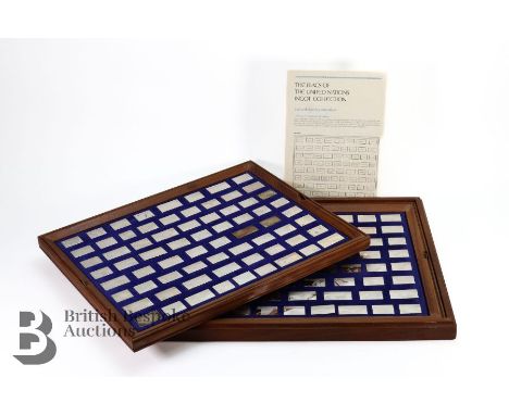 John Pinches Flags of the United Nations Ingot Collection, sterling silver proof ingots contained in a single box with two dr