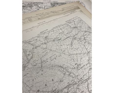 Large collection Ordnance Survey maps of Yorkshire, six inches to one statute mile 1900-1940 (approx. 120)