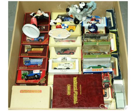 Matchbox MOY, Lledo, Mickey Mouse Large Mixed Group Of Items. To include Y27 Foden Steam Wagon - Pickfords, Y19 Fowler Showma