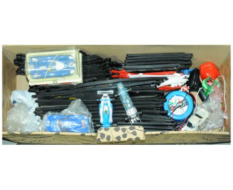 Scalextric a mixed group to include unboxed Track, boxed &amp; unboxed cars plus others. Conditions generally appear Fair to 