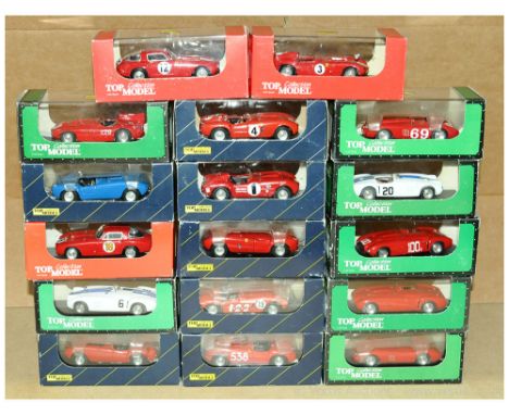 Top Model Group Of Ferrari 375 Road &amp; Race Cars. To include TMC 001 BL 375 MM - Blue 1954, TMC 079 375 - Red, TMC 086 375