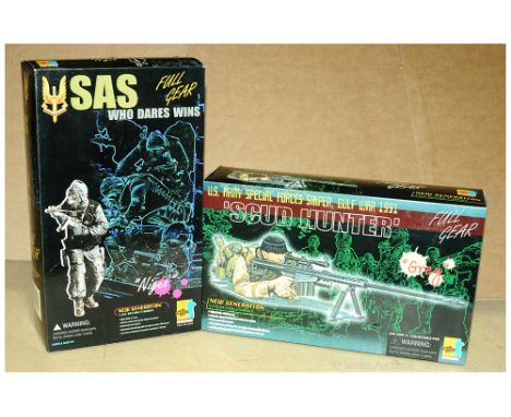 Dragon 1/6 12" Action Figures. 72002 SAS - Who Dares Wins "Nigel &amp; 72020 US Army Special Forces Sniper - Gulf War 1991 - 