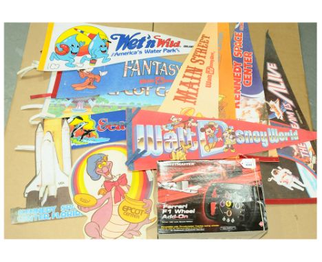 Thrustmaster Ferrari F1 Wheel, Sea Vixen Print &amp; Disney World Pennants. To include Thrustmaster Ferrari F1 Steering Wheel