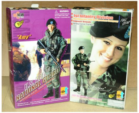 Dragon 1/6 12" Action Figures. 70129 US Army National Guard - Homeland Security "Amy" &amp; 70276 1st Infantry Division - Eng