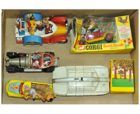 Corgi &amp; Dinky a mainly unboxed TV &amp; Film related group to include boxed Corgi 808 Basil Brush &amp; His Car with Soun