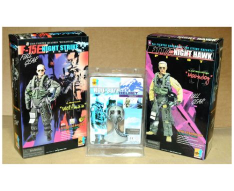 Dragon 1/6 12" Action Figures. 70066 F117A Night Hawk Pilot "Moondog", 70067 F-15E Night Strike Pilot "Wolfman", both have 1x