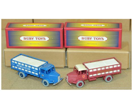 Ruby Toys Pair Of Brewer's Dray Trucks. (1) "Worthington", (2) "Mitchells &amp; Butlers", Both Come Boxed Barrel Loads. Condi