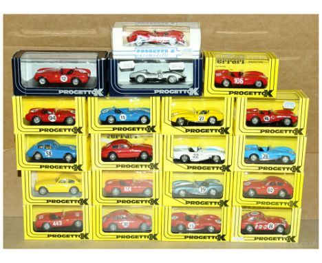 Progetto K Mixed Group Of Ferrari Road & Race Cars. To include 035A 225 Coupe - Yellow 1952, 033 250 MM - Red #62 Le Mans 195