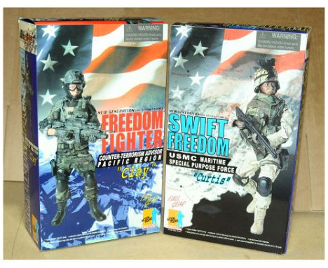 Dragon 1/6 12" Scale Action Figures. 70161 Swift Freedom - USMC Maritime Special Purpose Force "Curtis" &amp; 70177 Freedom F