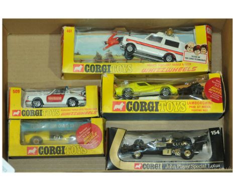 Porsche Targa group to include 342 Lamborghini P400 GT Miura Fighting Bull, 154 Lotus John 911S Police Car, 344 Ferrari 206 D
