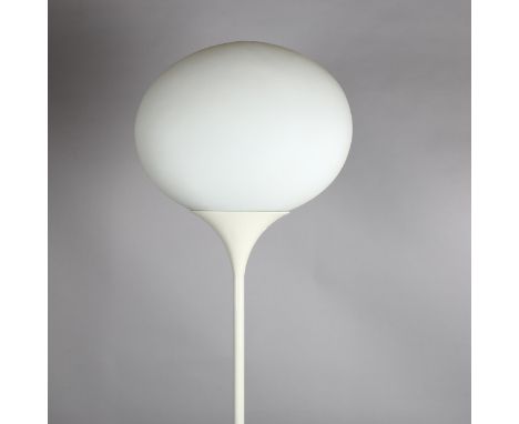 A Conran standard lamp, with elliptical glass shade and dimmer switch, h 178cmRecently rewired and tested, good condition 
