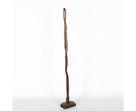 An African Nyamwezi hardwood stick figure, h 52cmGood condition, no chips, breaks or repairs 