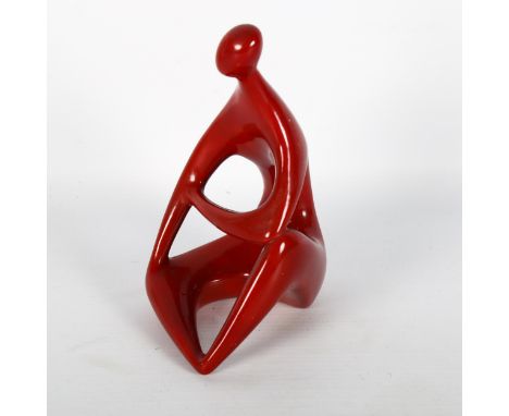TOROK JANOS for Zsolnay Pecs, a 1960s' flambe figure, height 15cmSome surface wear and scratches, no cracks or restoration 