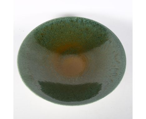 Poole Pottery, an early studio bowl with blue dolphin mark, dia27cmGood condition, no chips or cracks, some surface scratches