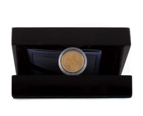 THE 2012 DOUBLE JUBILEE, DOUBLE PORTRAIT GOLD PROOF HALF SOVEREIGNProvenance: A Private Scottish Collection.