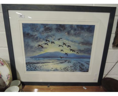 A print after Keith Brown entitled Safe sanctuary signed and limited run 1/50