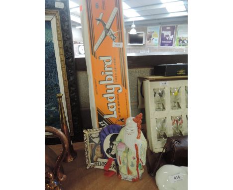A vintage Ladybird scale plane and items of interest etc