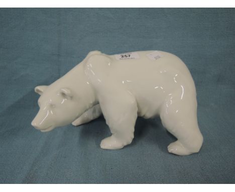 A ceramic polar bear