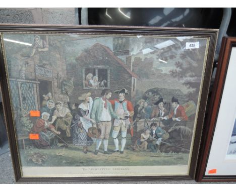 A vintage print entitled The Recruiting Serjeant