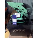 Klim Helmets F3 Helmet ECE SM Icon Black Motorbike Helmet - Winter Mint; Size - Small