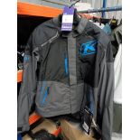 Klim Traverse Motorbike Jacket; Colour: Black/ Kinetic Blue/ 4050-002-150-000; Size: XL; RRP £500