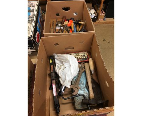 Two boxes of tools