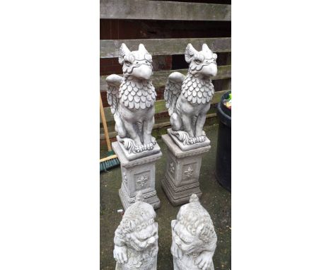Pair of garden Griffins